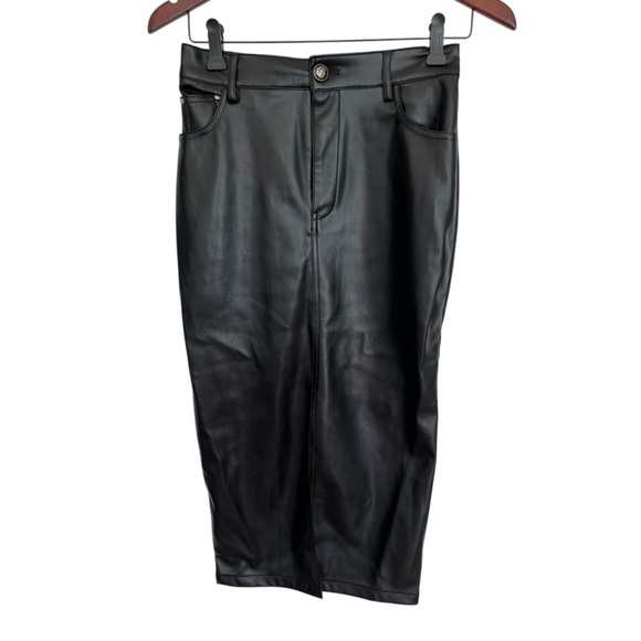 Guess Black faux Leather women’s skirt size XS - Picture 1 of 5